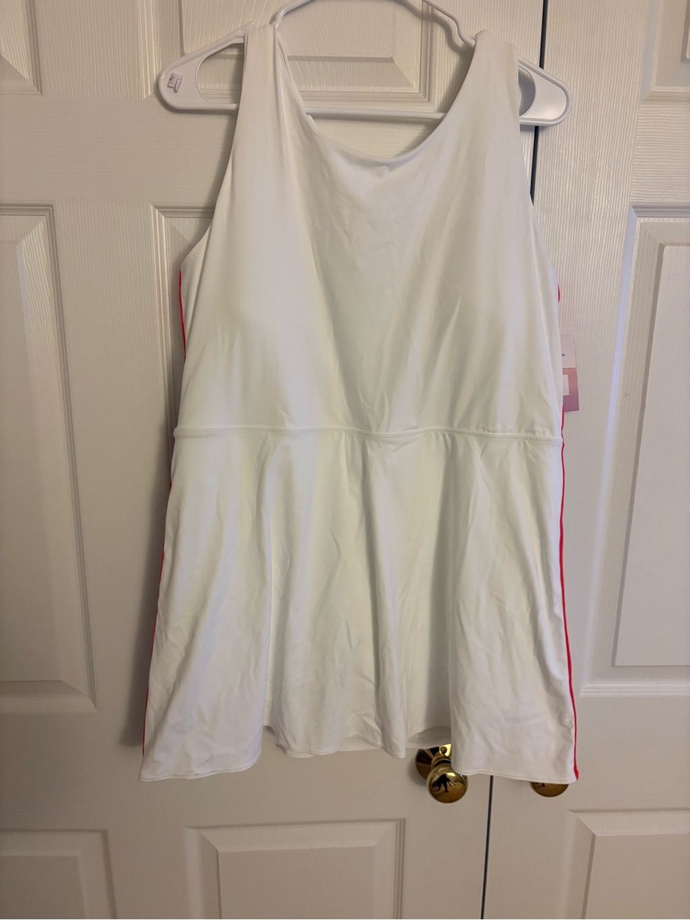 JoyLab Active White Tank Dress w/Shorts Attached (XXL) New